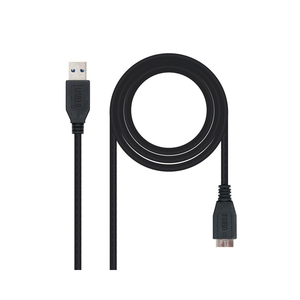 Nanocable CABLE USB 3.0, TIPO AM-MICRO BM, NEGRO, 1.0 M
