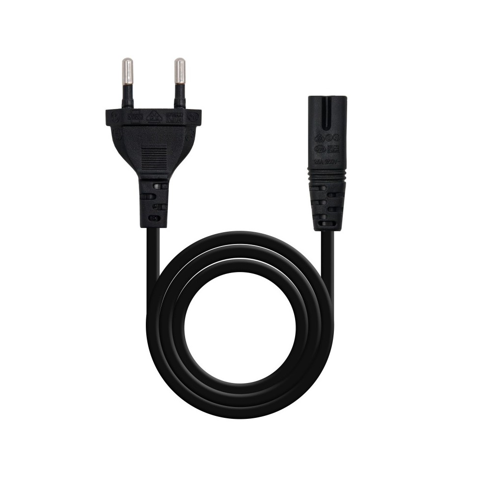 Nanocable 10.22.0402 cable de transmisión Negro 1,5 m CEE716 C7 acoplador