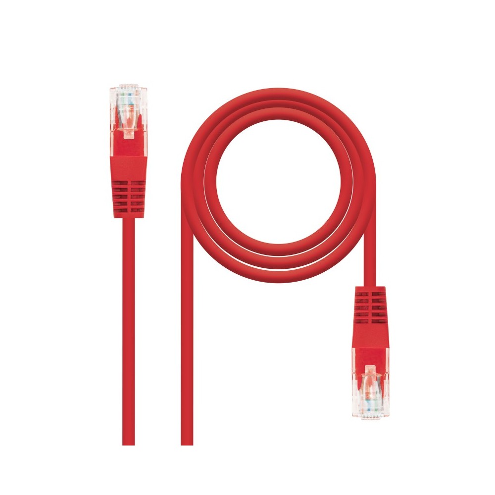 Nanocable 10.20.0401-R cable de red Rojo 1 m Cat6e UUTP (UTP)