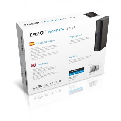 TooQ CAJA HDD 3,5" IDESATA A USB 2.0 NEGRA