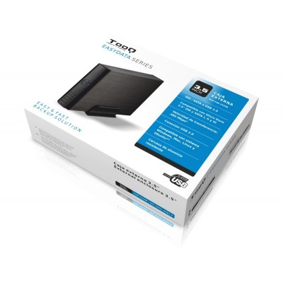 TooQ CAJA HDD 3,5" IDESATA A USB 2.0 NEGRA