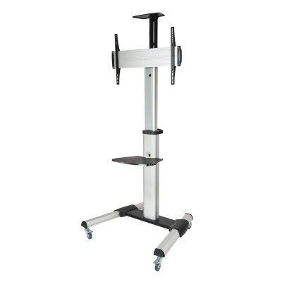 TooQ FS1870M-B soporte para pantalla de señalización 94 cm (37") Negro, Plata