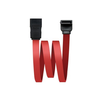 Nanocable 10.18.0202-OEM cable de SATA 0,5 m Negro, Rojo
