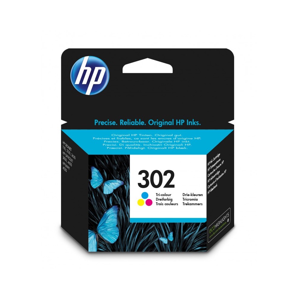 HP Cartucho de tinta original 302 tricolor