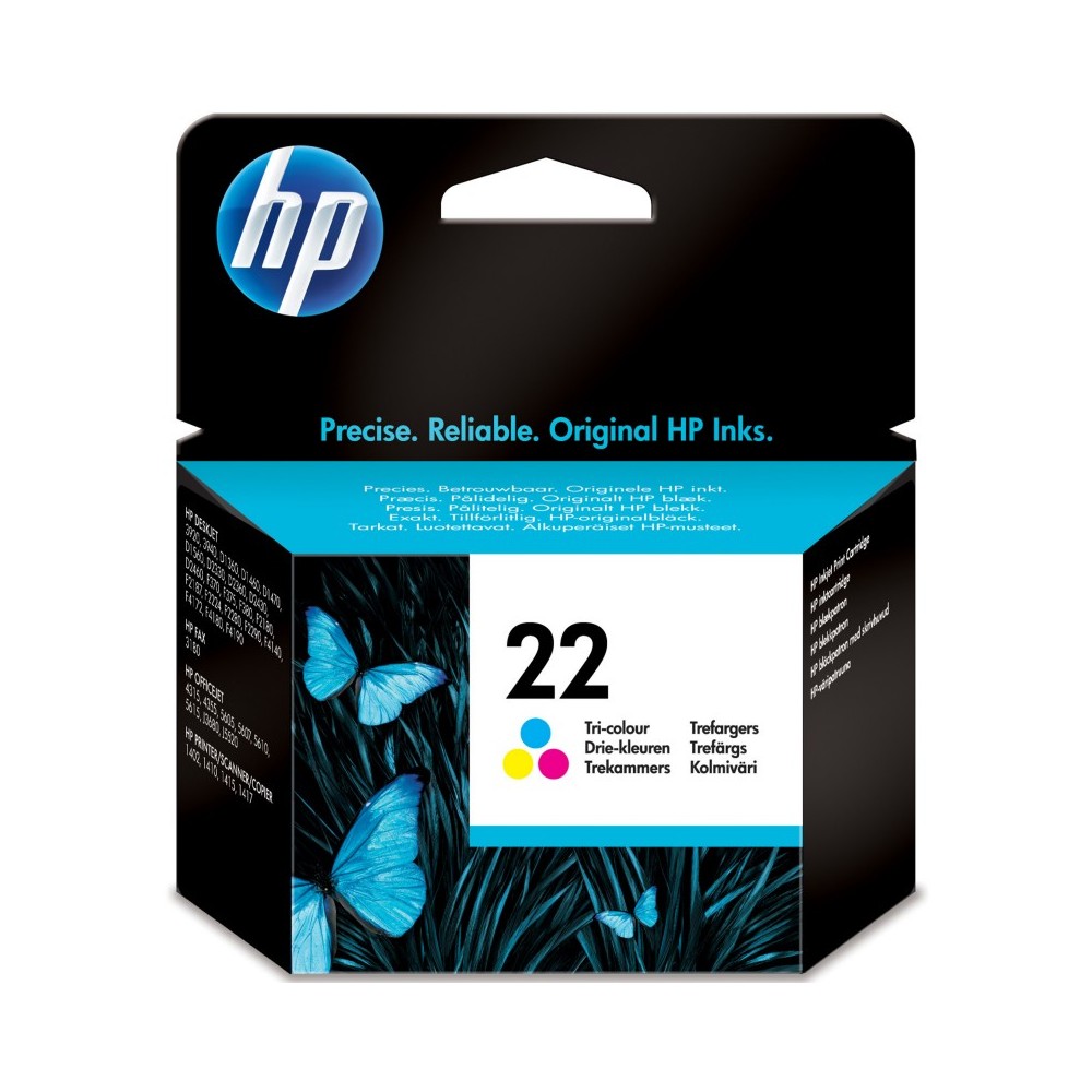 HP Cartucho de tinta original 22 Tri-color