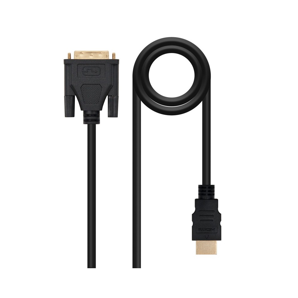 Nanocable HDMI - DVI, 3m HDMI tipo A (Estándar) Negro