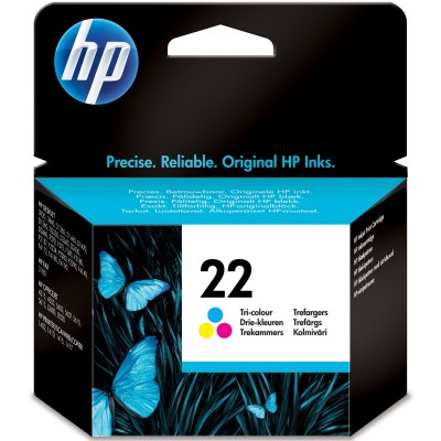 HP Cartucho de tinta original 22 Tri-color
