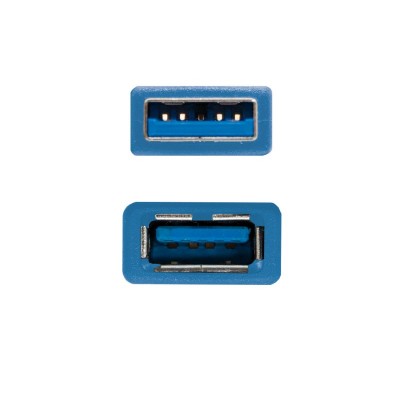 Nanocable 10.01.0901-BL cable USB 1 m USB 3.2 Gen 1 (3.1 Gen 1) USB A Azul
