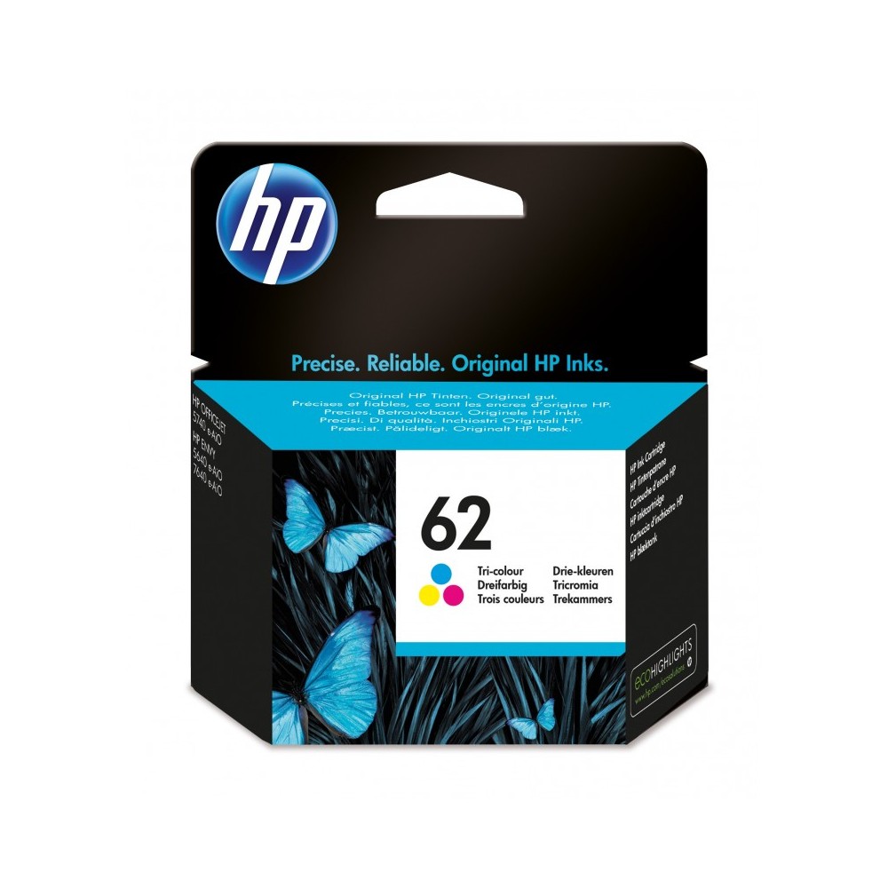 HP Cartucho de tinta original 62 tricolor
