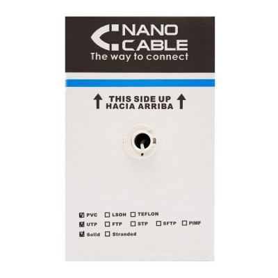 Nanocable CABLE RED RJ45 CAT.5E UTP FLEXIBLE AWG24, 305 M