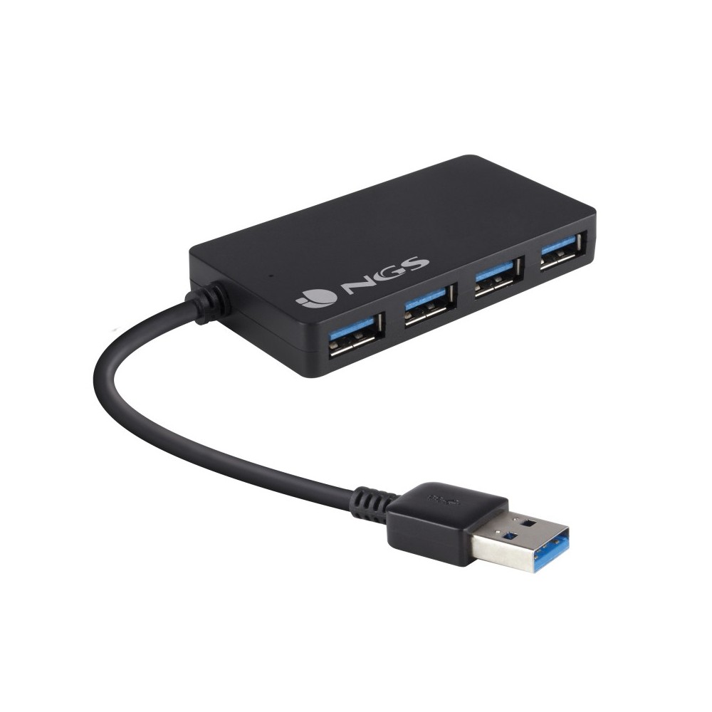 NGS iHub 3.0 USB 3.2 Gen 1 (3.1 Gen 1) Type-A 5000 Mbits Negro