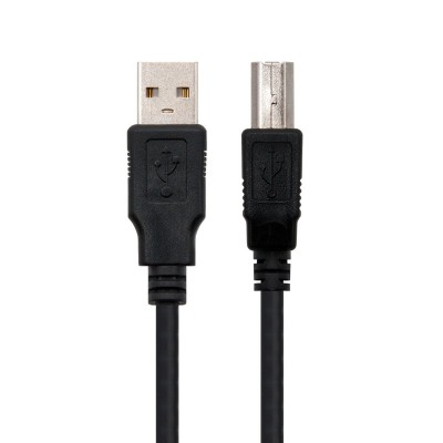 Nanocable 10.01.0102-BK cable USB 1 m USB 2.0 USB A USB B Negro