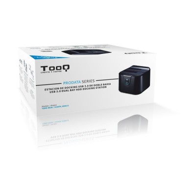 TooQ DOCK STATION SATA 2.53.5 A USB 3.0 CLONE OTB NEGRO