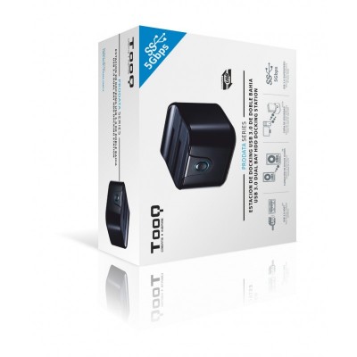 TooQ DOCK STATION SATA 2.53.5 A USB 3.0 CLONE OTB NEGRO