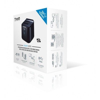 TooQ DOCK STATION SATA 2.53.5 A USB 3.0 CLONE OTB NEGRO