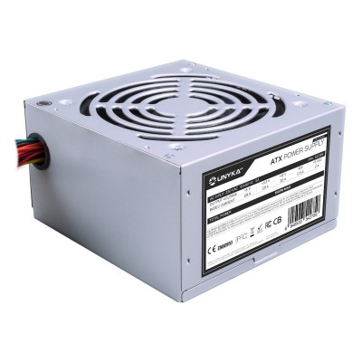 UNYKAch ATX 500W unidad de fuente de alimentación 20+4 pin ATX Plata