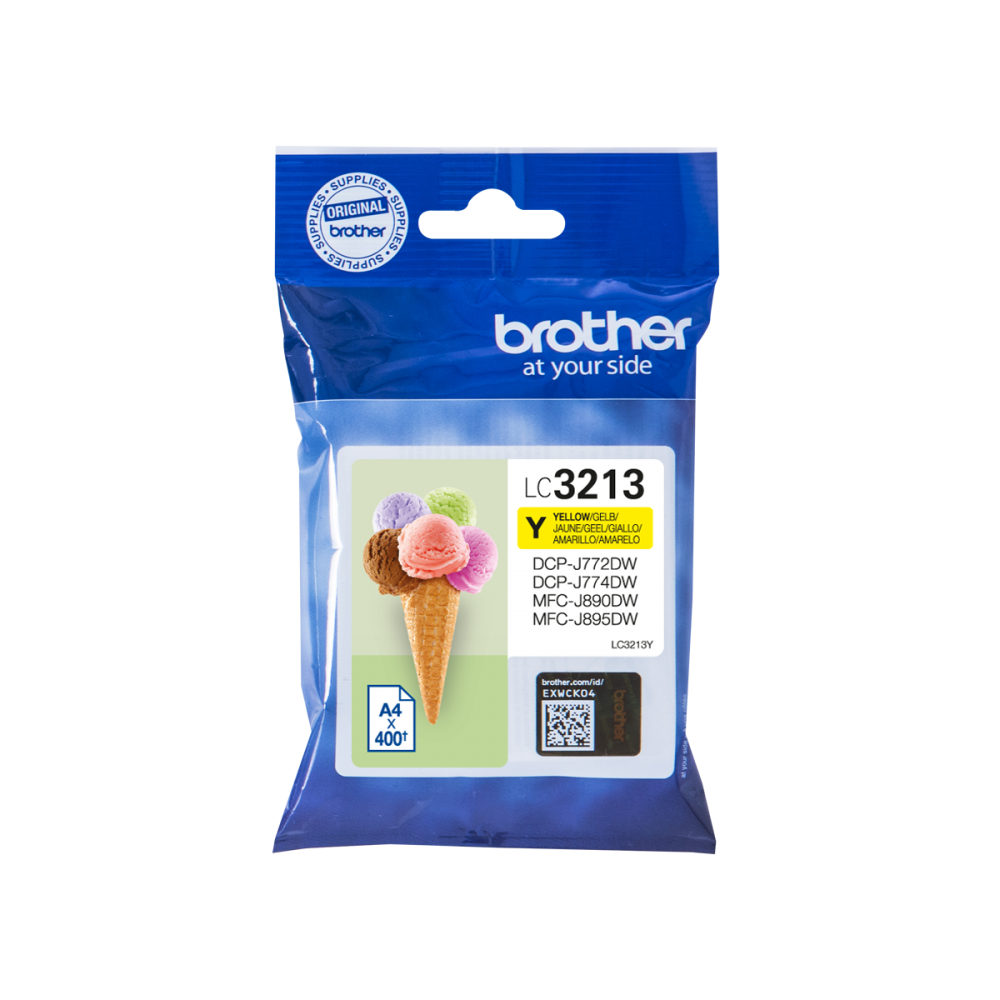 Brother LC-3213Y cartucho de tinta Original Alto rendimiento (XL) Amarillo