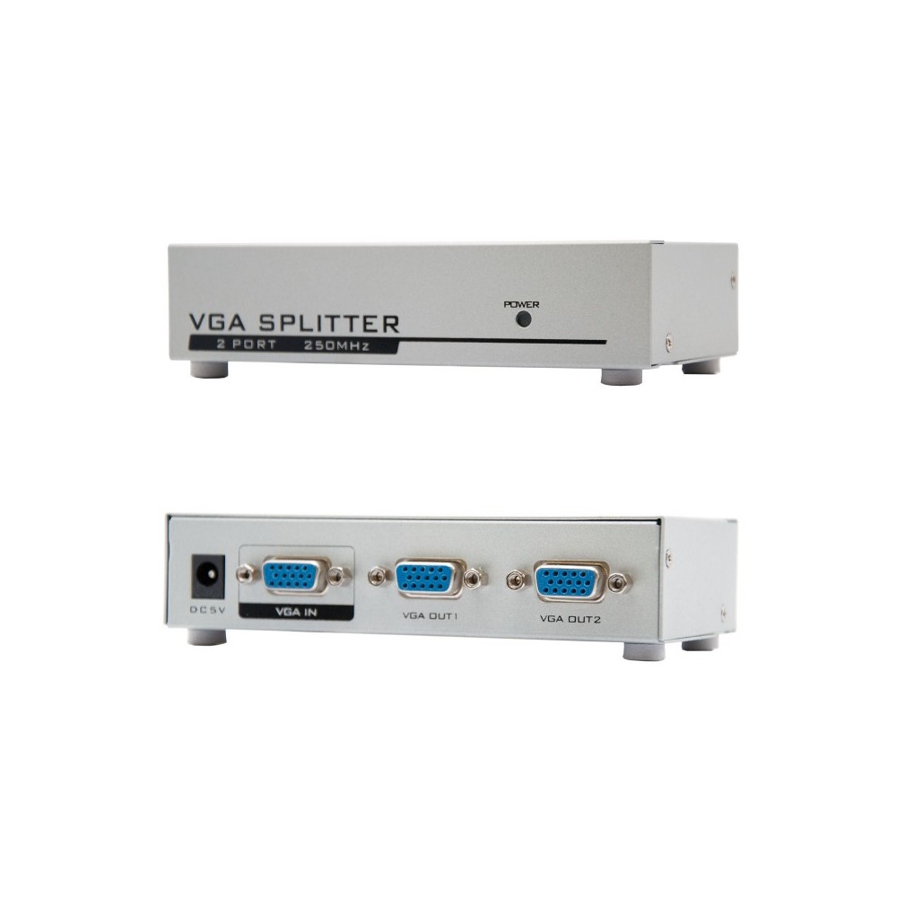 Nanocable VGA DUPLICADOR PARA 2 MONITORES CON ALIM.