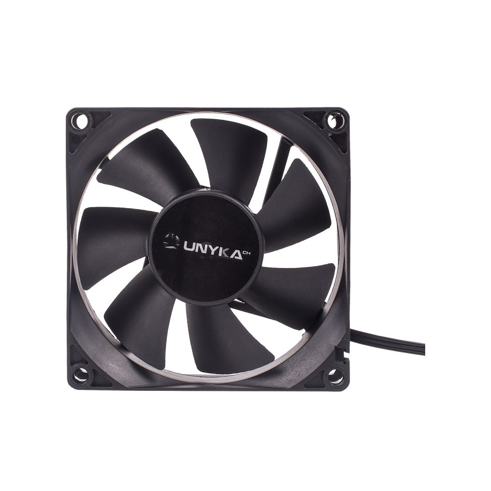 UNYKAch 51786 sistema de refrigeración para ordenador Carcasa del ordenador Ventilador 8 cm Negro