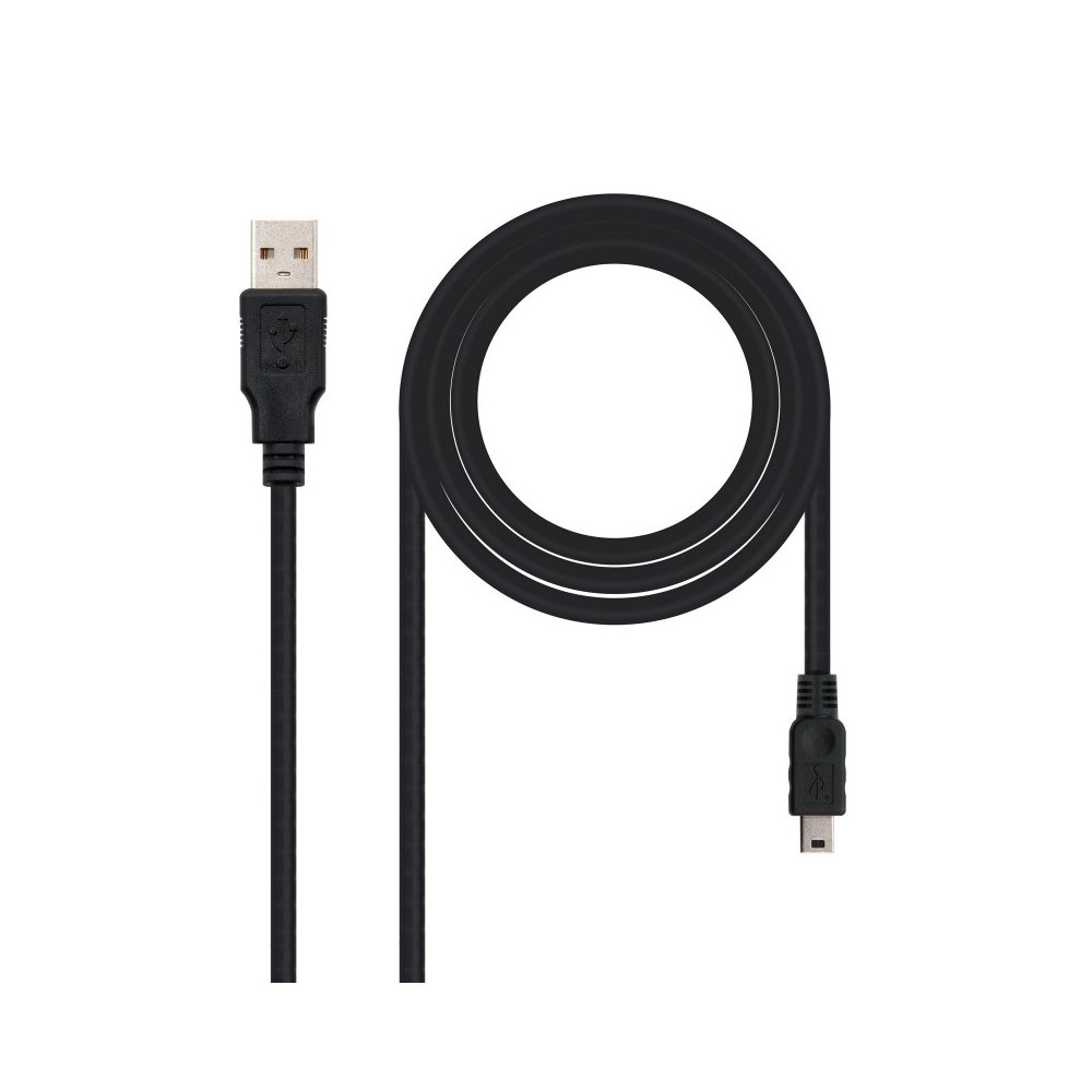 Nanocable CABLE USB 2.0, TIPO AM-MINI USB 5PINM, 0.5 M