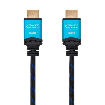 Nanocable Cable HDMI V2.0 4K@60GHz 18 Gbps AM-AM, negro, 1.0 m.