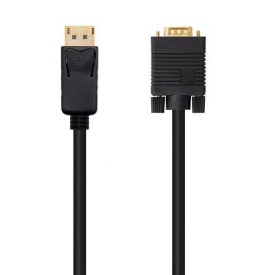Nanocable Cable conversor DISPLAYPORT a VGA, DPM - VGAM, Negro, 2.0 M