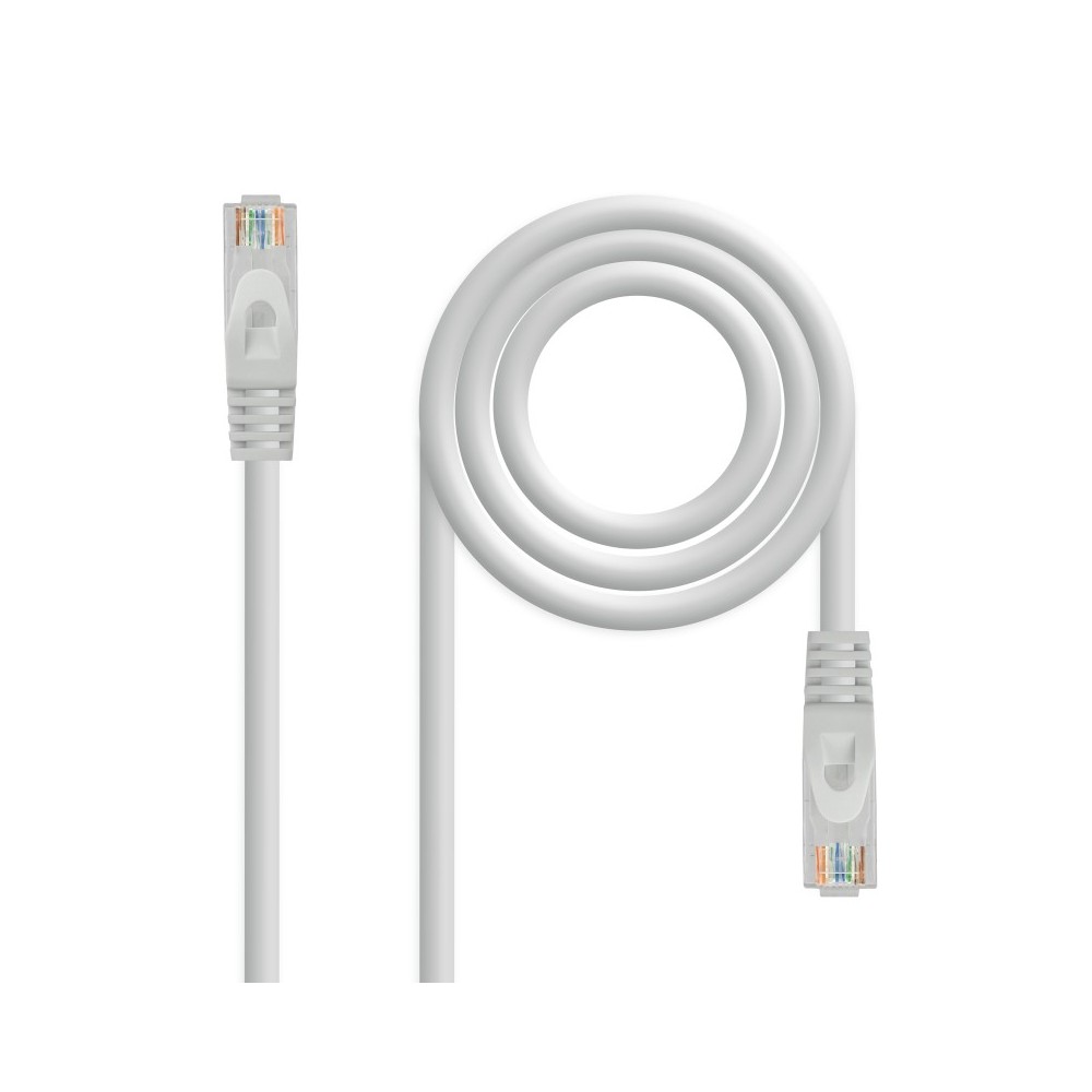 Nanocable Cable de red latiguillo RJ45 LSZH Cat.6A UTP AWG24, Gris, 1.0 m