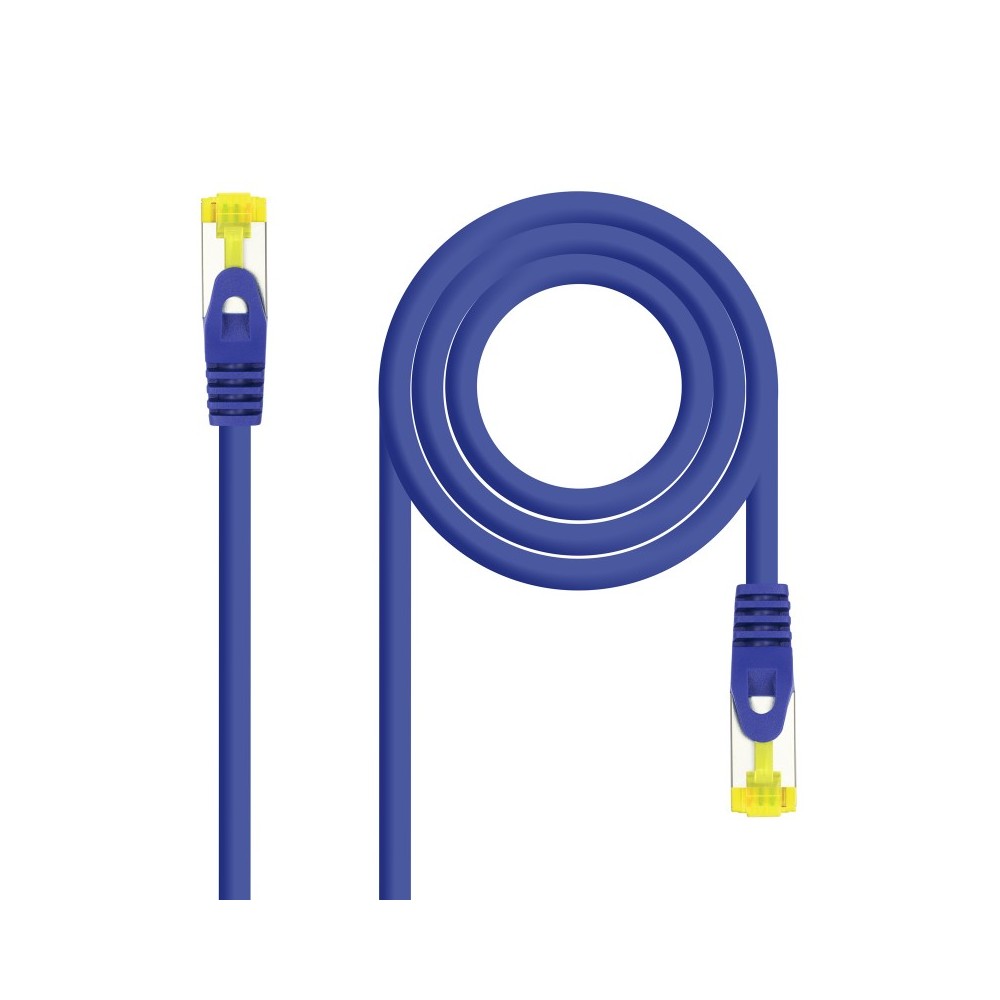 Nanocable Cable de red latiguillo RJ45 LSZH Cat.6A SFTP AWG26, Azul, 0.5m