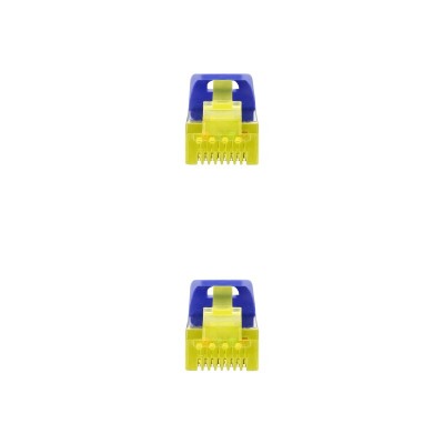 Nanocable Cable de red latiguillo RJ45 LSZH Cat.6A SFTP AWG26, Azul, 0.5m