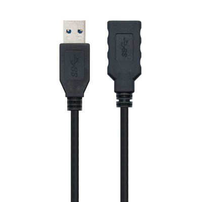 Nanocable Cable USB 3.0, Tipo AM-AH, Negro, 3.0 M