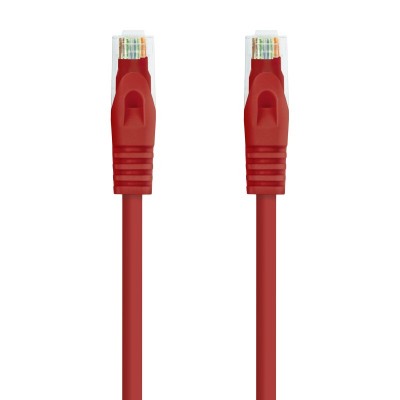 Nanocable Cable de red latiguillo RJ45 LSZH Cat.6A UTP AWG24, Rojo, 0.5m