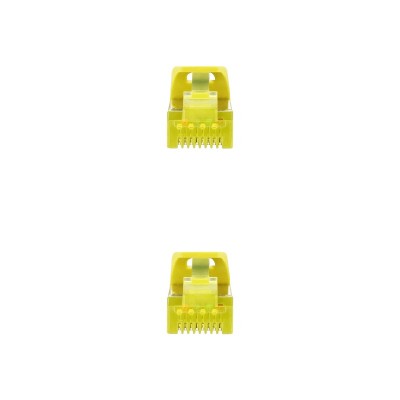 Nanocable Cable de red latiguillo RJ45 LSZH Cat.6A SFTP AWG26, Amarillo, 1.0 m